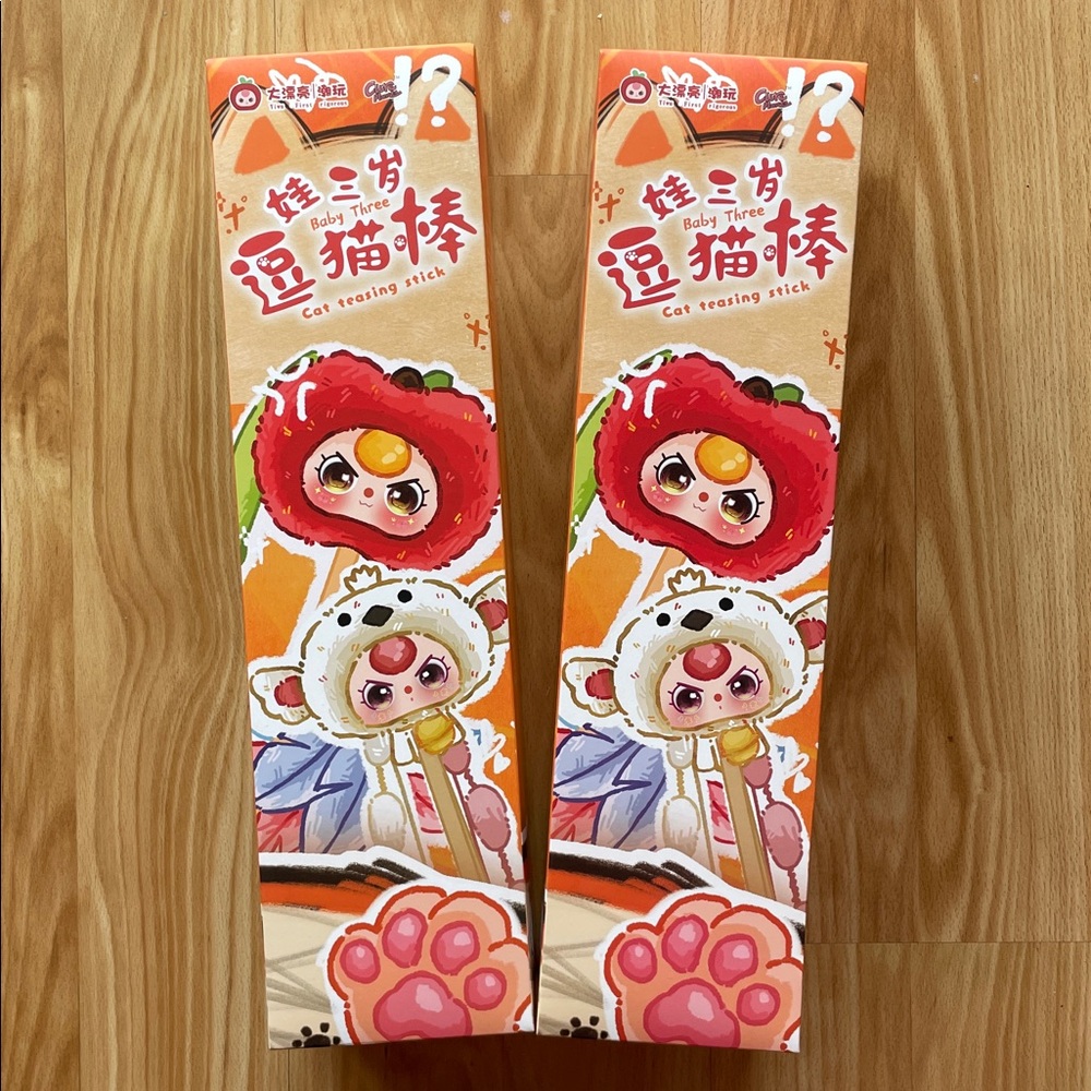 •2 BABY THREE• Cat Teasing Stick Blind Boxes >> unopened/unconfirmed >> NIB